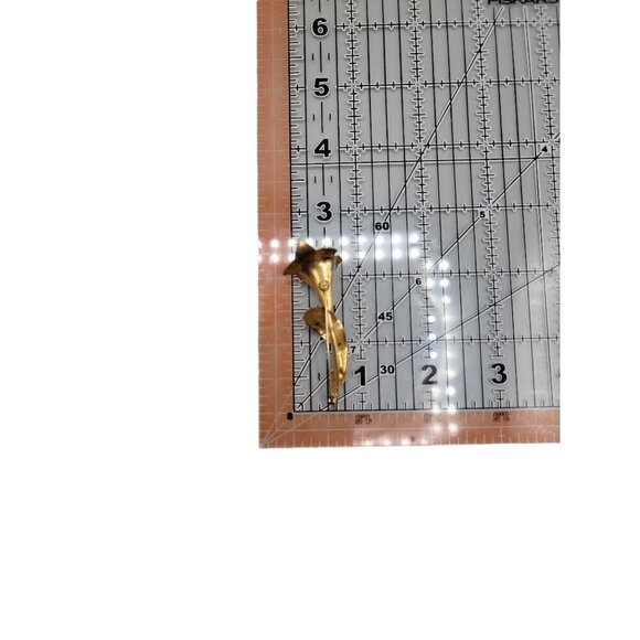 Vintage Gold & Rose Gold Calla Lily Brooch With Faux Pearls - Picture 13 of 16